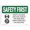 Signmission OSHA Sign, Glasses And Face Shield W/ Symbol, 10in X 7in Rigid Plastic, 10" W, 7" H, Landscape OS-SF-P-710-L-10902 - alternate 1